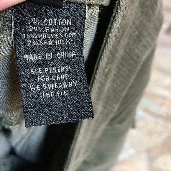 Torrid Three Button Jeggings Skinny Jeans Olive Green 12 - Picture 5 of 8